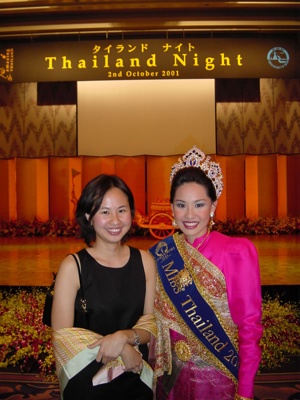 With Miss Thailand